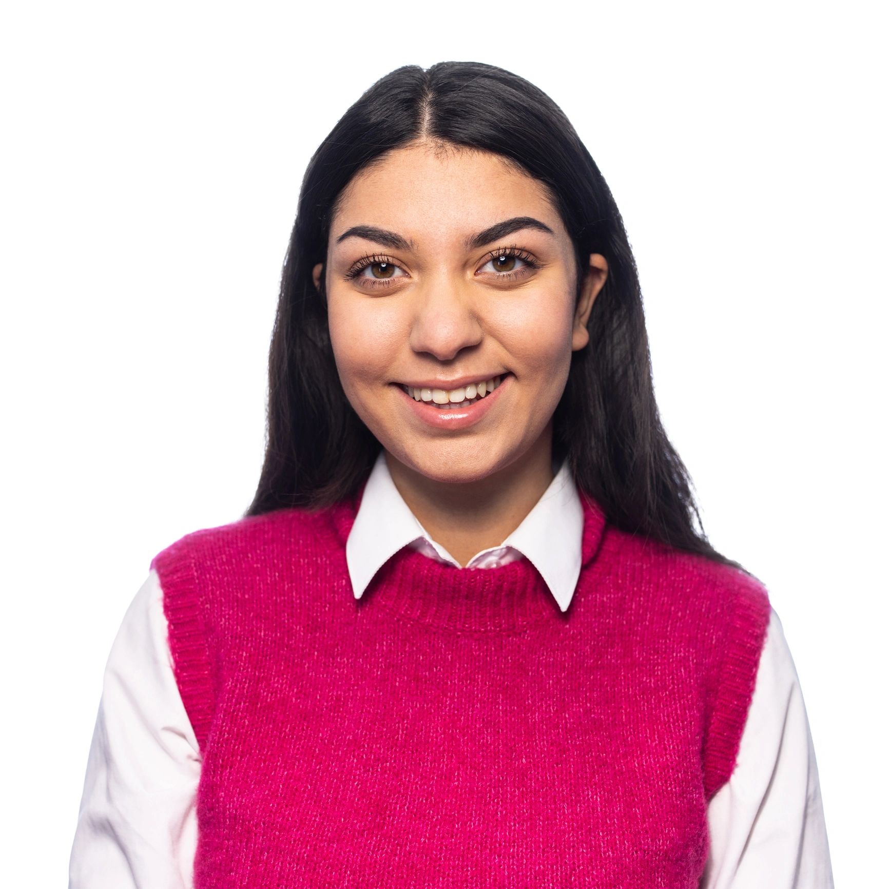Professional headshot of a smiling business person